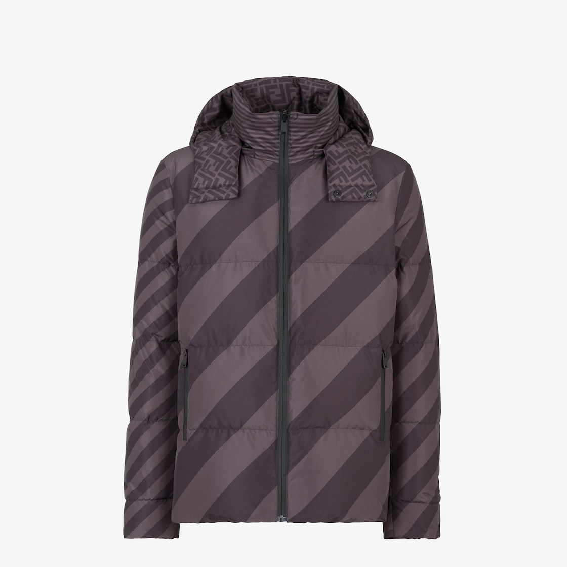 Fendi - Printed Quilted Down Ski Jacket - Men - Black Fendi