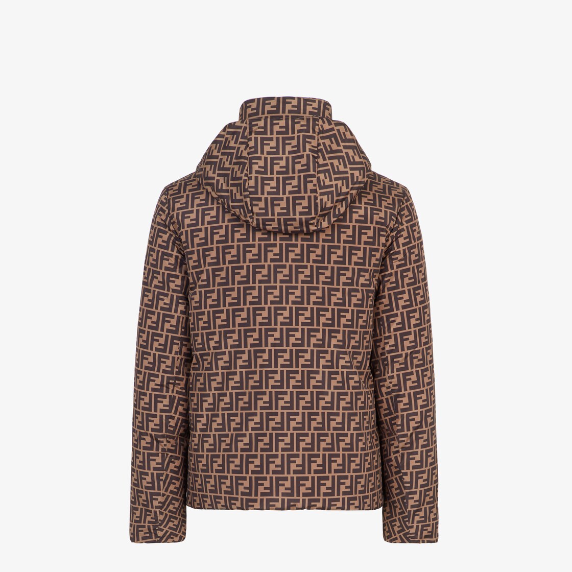 Down jacket - Brown nylon down jacket | Fendi