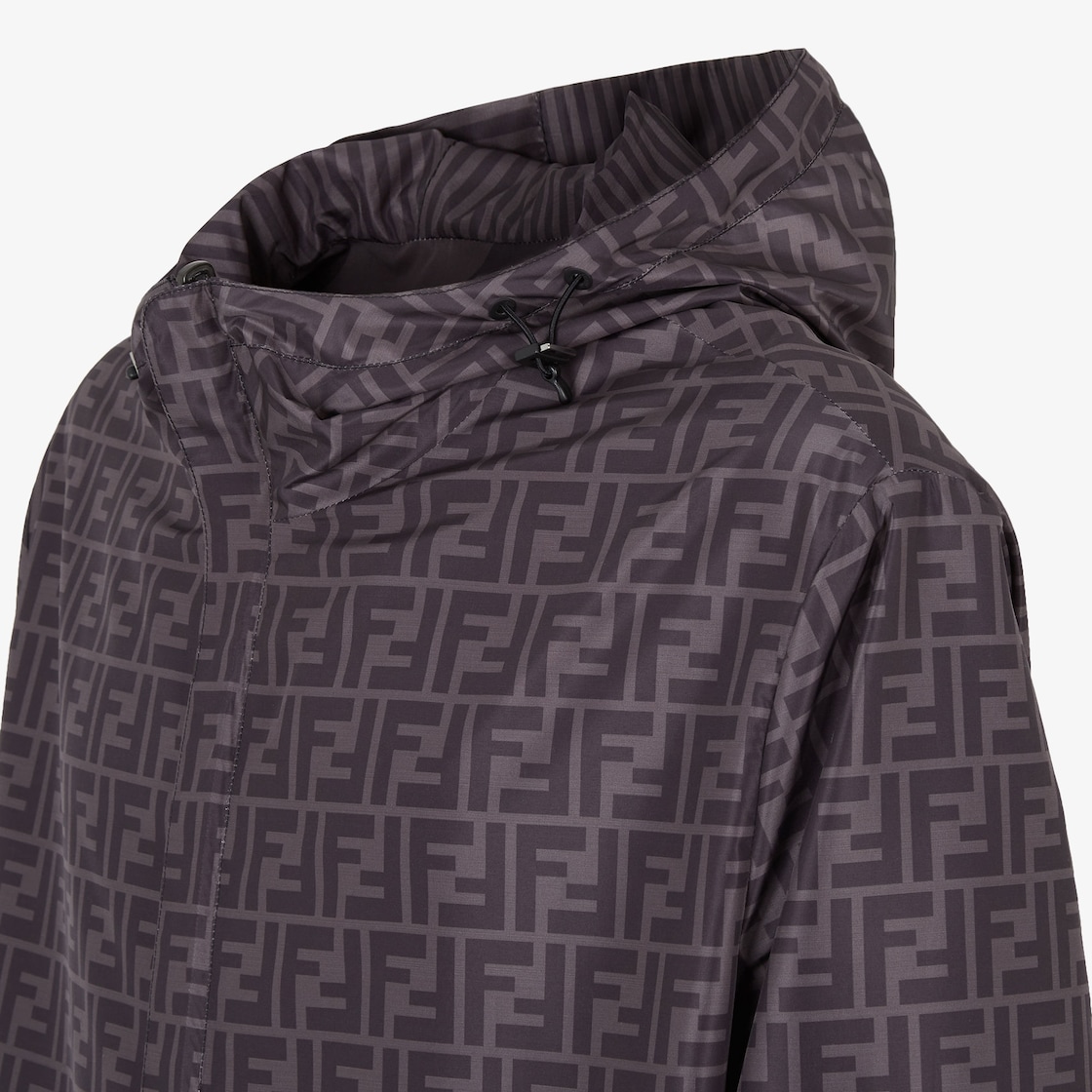 Fendi Men's F-quilt Rain Jacket In Black