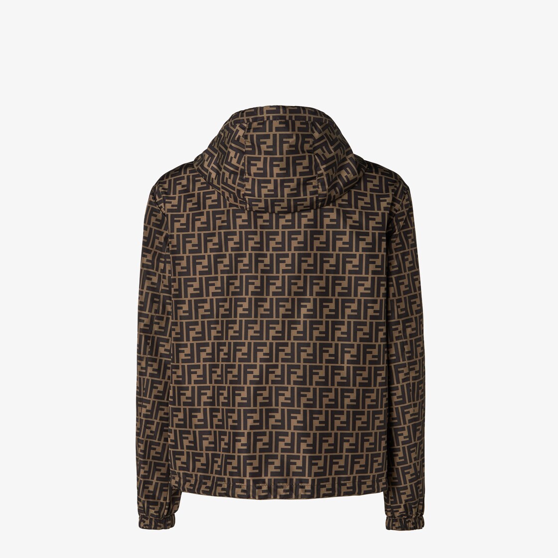 Men's Windbreaker Nylon Bomber Jacket With Monogram by Fendi