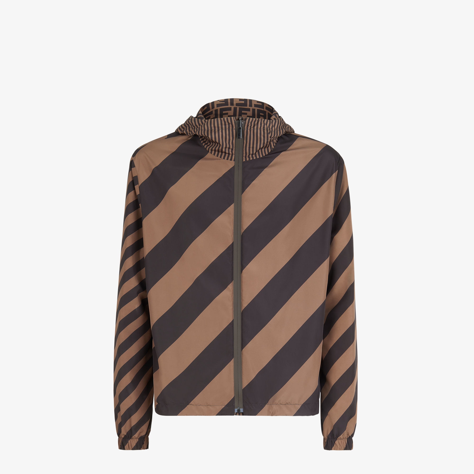 Blouson Brown nylon windbreaker Fendi