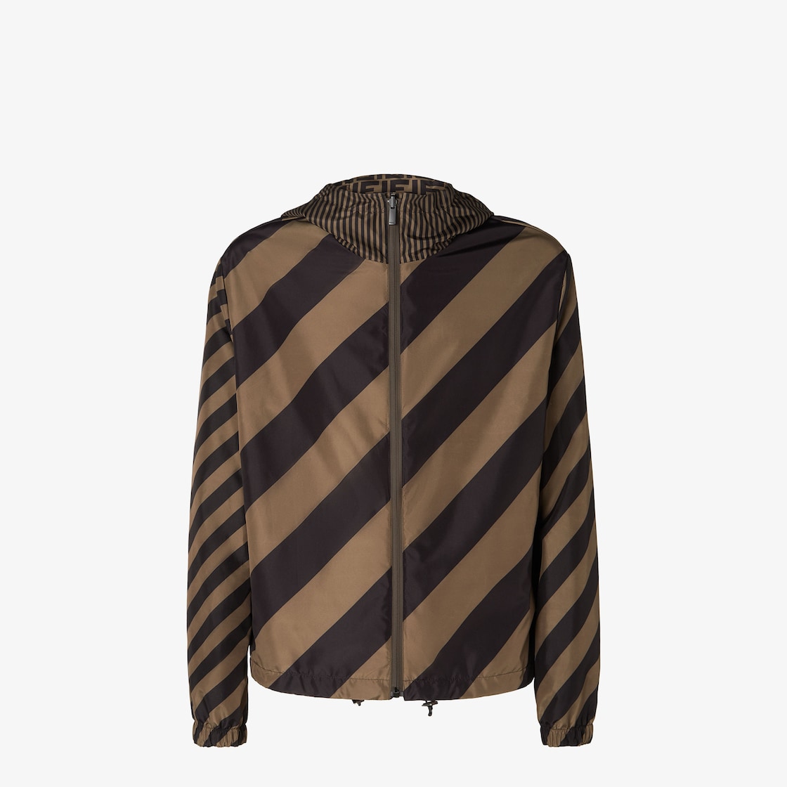 Blouson Brown nylon windbreaker Brown - Image 4/4
