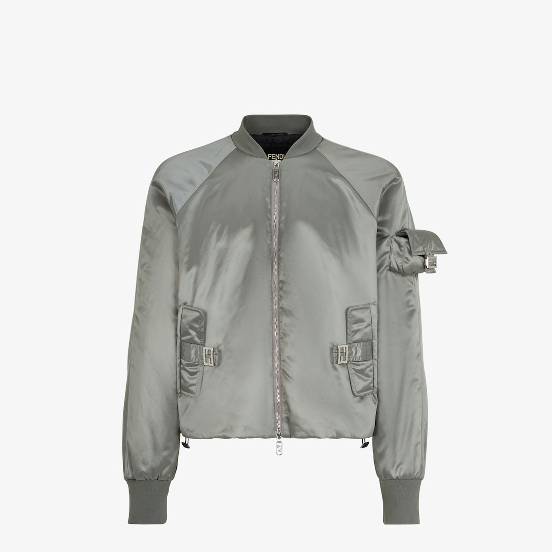 ボンバージャケット - ダブグレー ナイロン ボンバージャケット | Fendi ボンバージャケット - ダブグレー ナイロン ボンバージャケット | Fendi