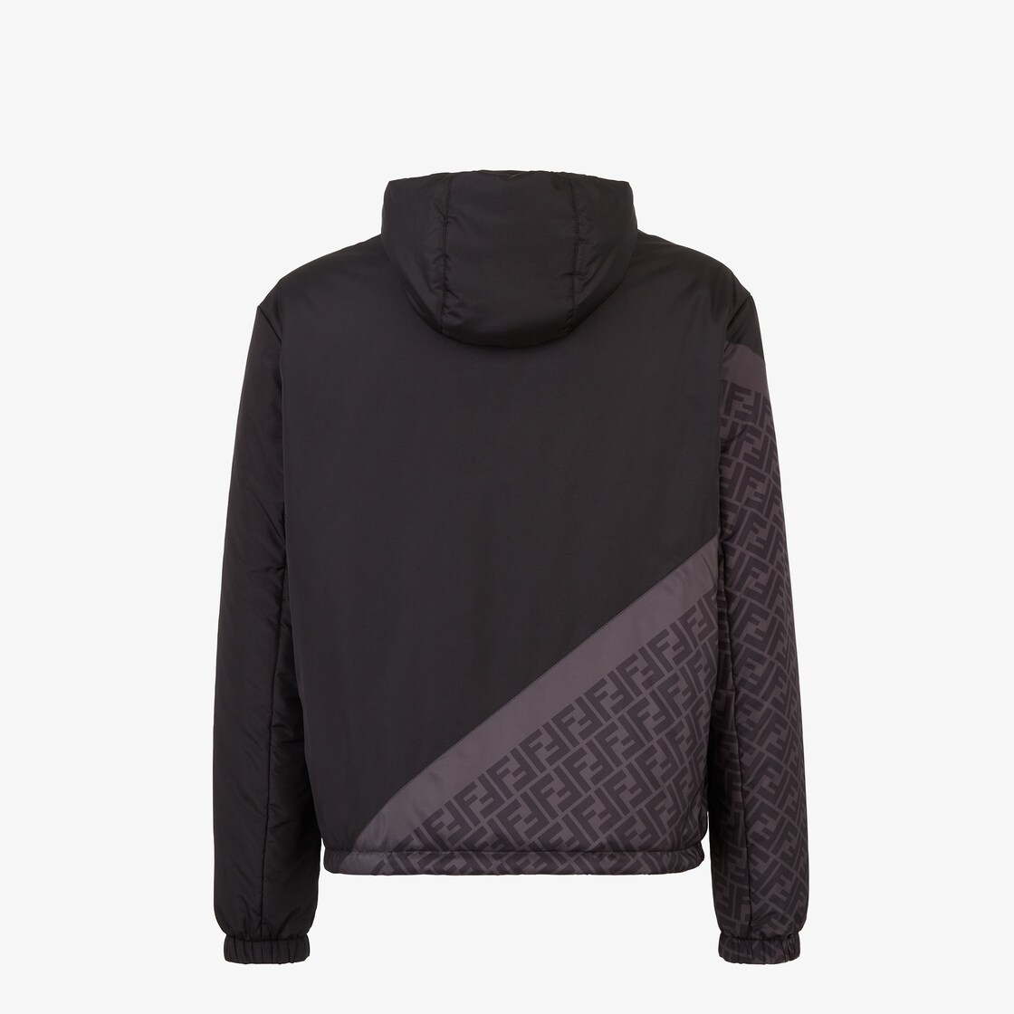 Windbreaker Black nylon windbreaker jacket Black - Image 2/4