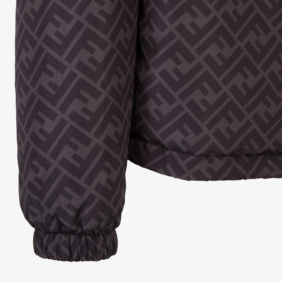 Windbreaker Black nylon windbreaker jacket Black - Image 3/4