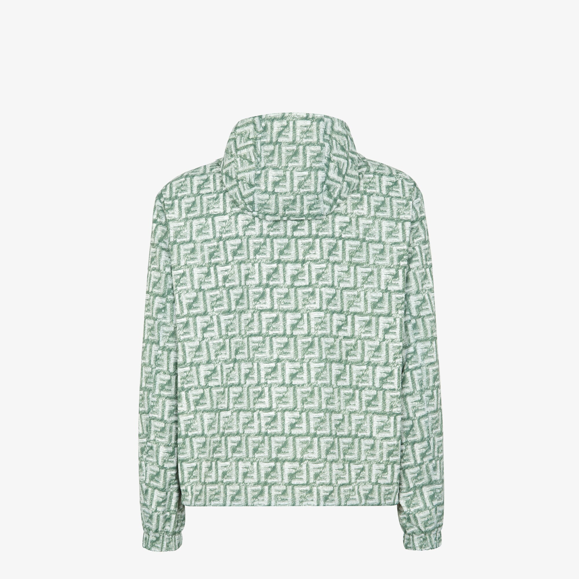 FENDI ファー レジ ホワイト＆ミントグリーン ウィンドブレーカー