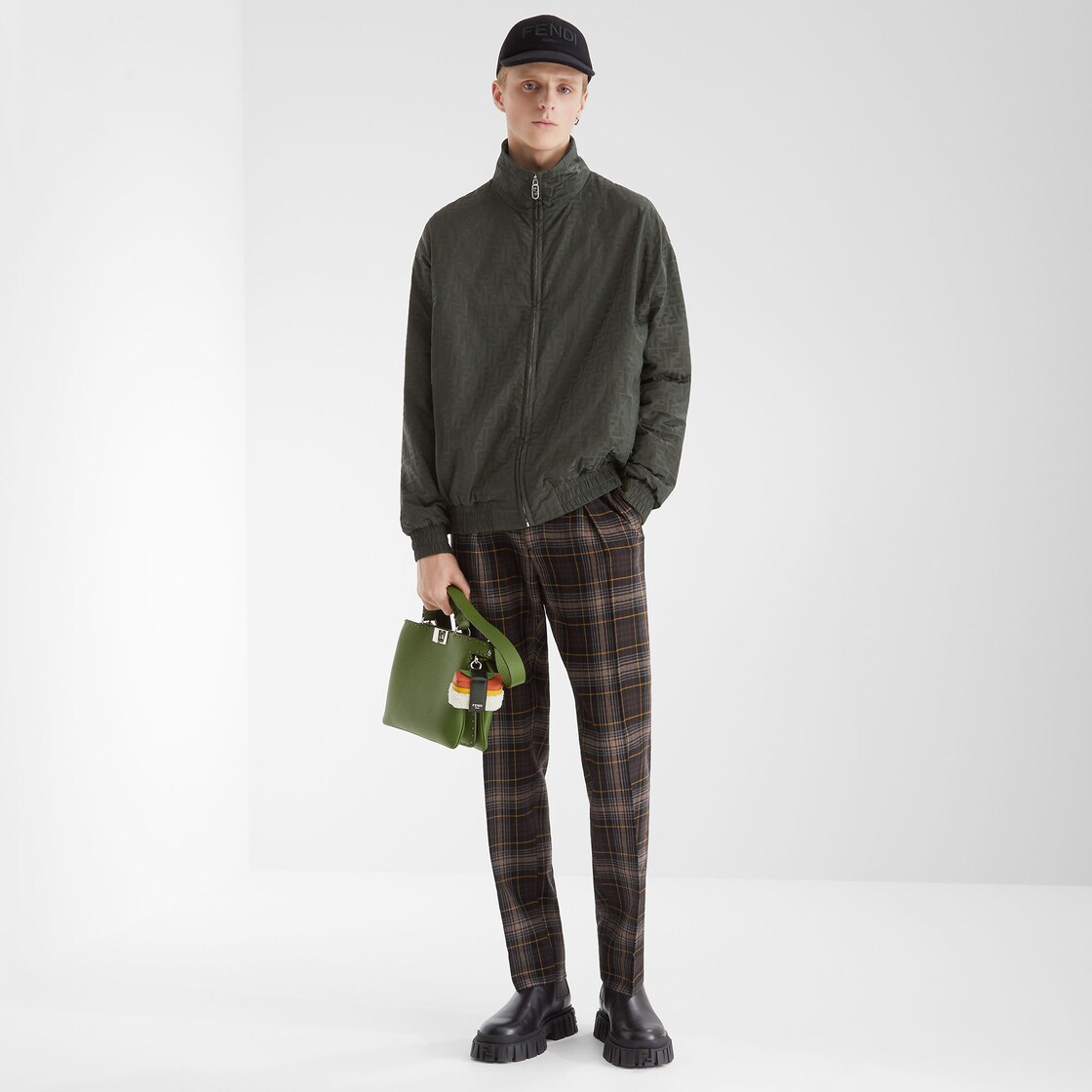 Bomber jacket Green FF nylon bomber jacket Green - Image 5/5