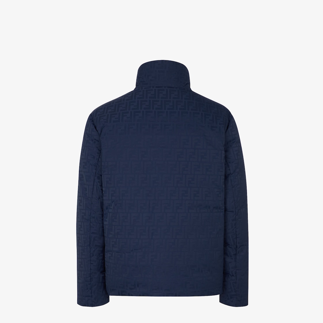 Puffer Jacket Blue FF nylon puffer jacket Black - Image 2/5