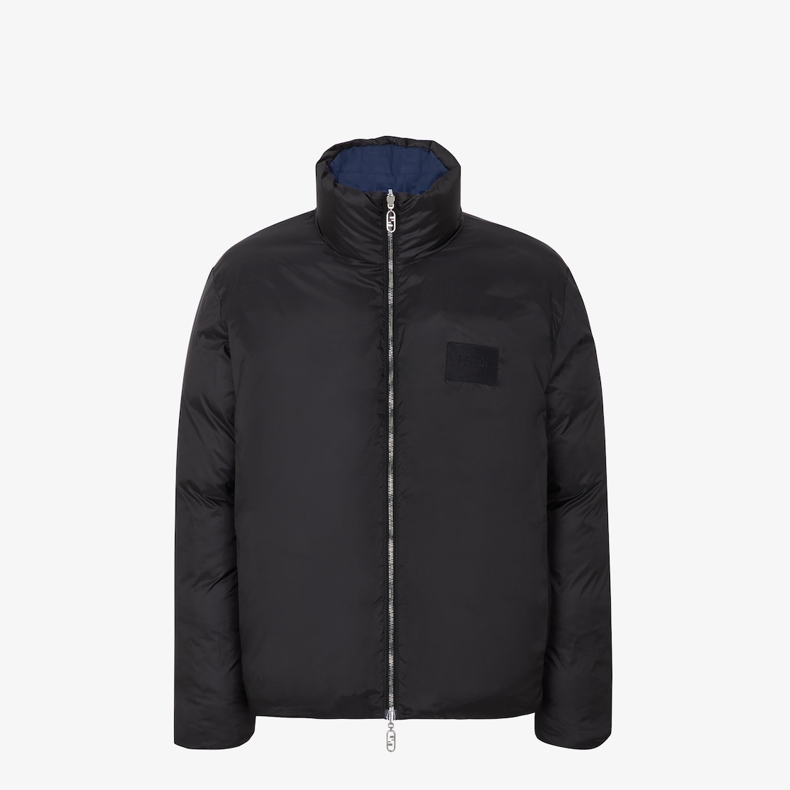 Puffer jacket Blue FF nylon puffer jacket Black - Image 4/5