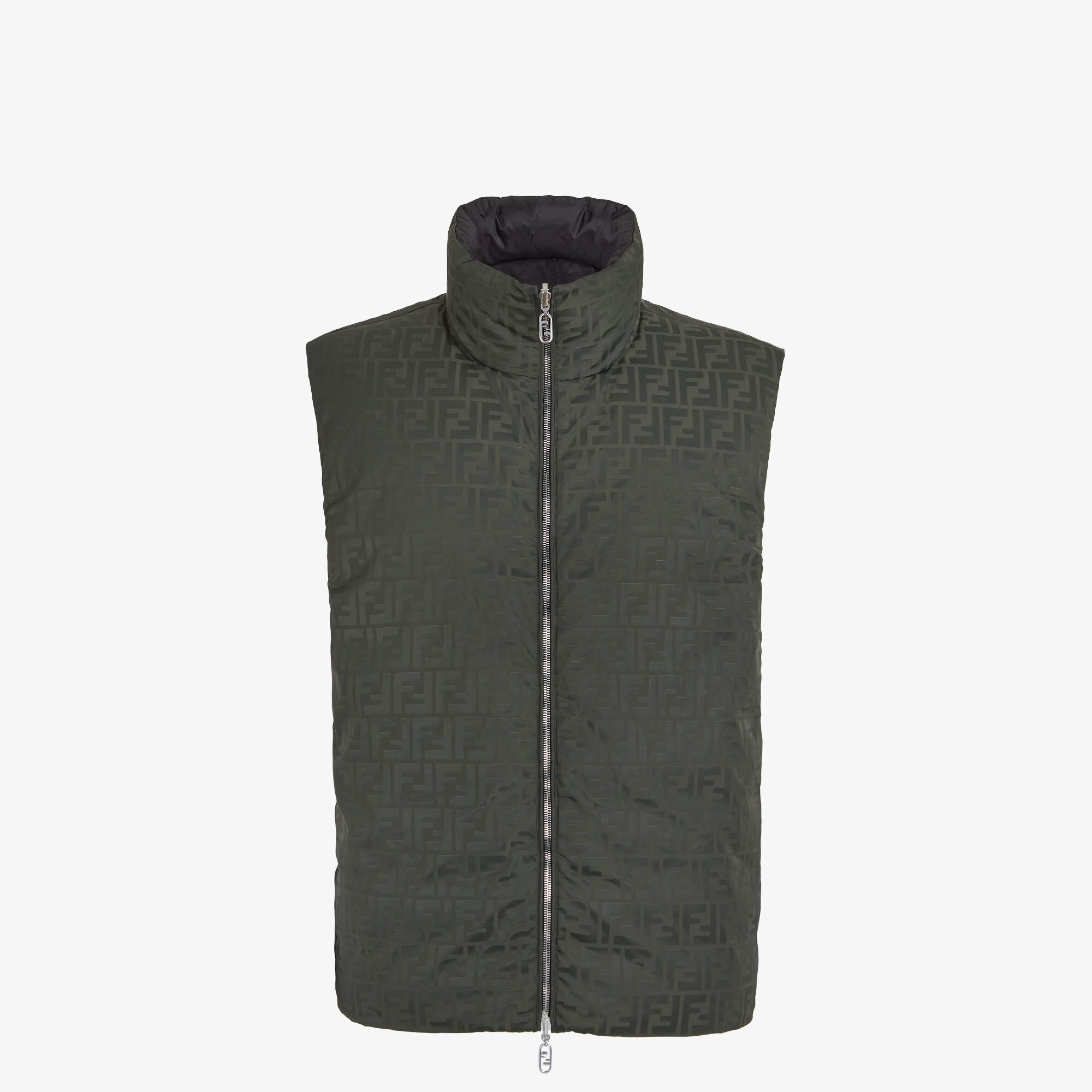 ベスト・ジレ FENDI LEISURE HOODED VEST LOGO (FAN199AT8H F0GME F1RX9) Fendi Hooded Zipped Vest | Balardi