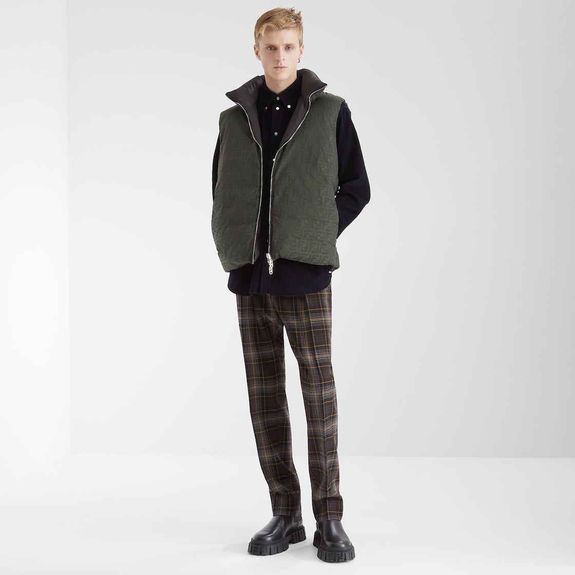Gilet Green FF nylon gilet Green - Image 5/5