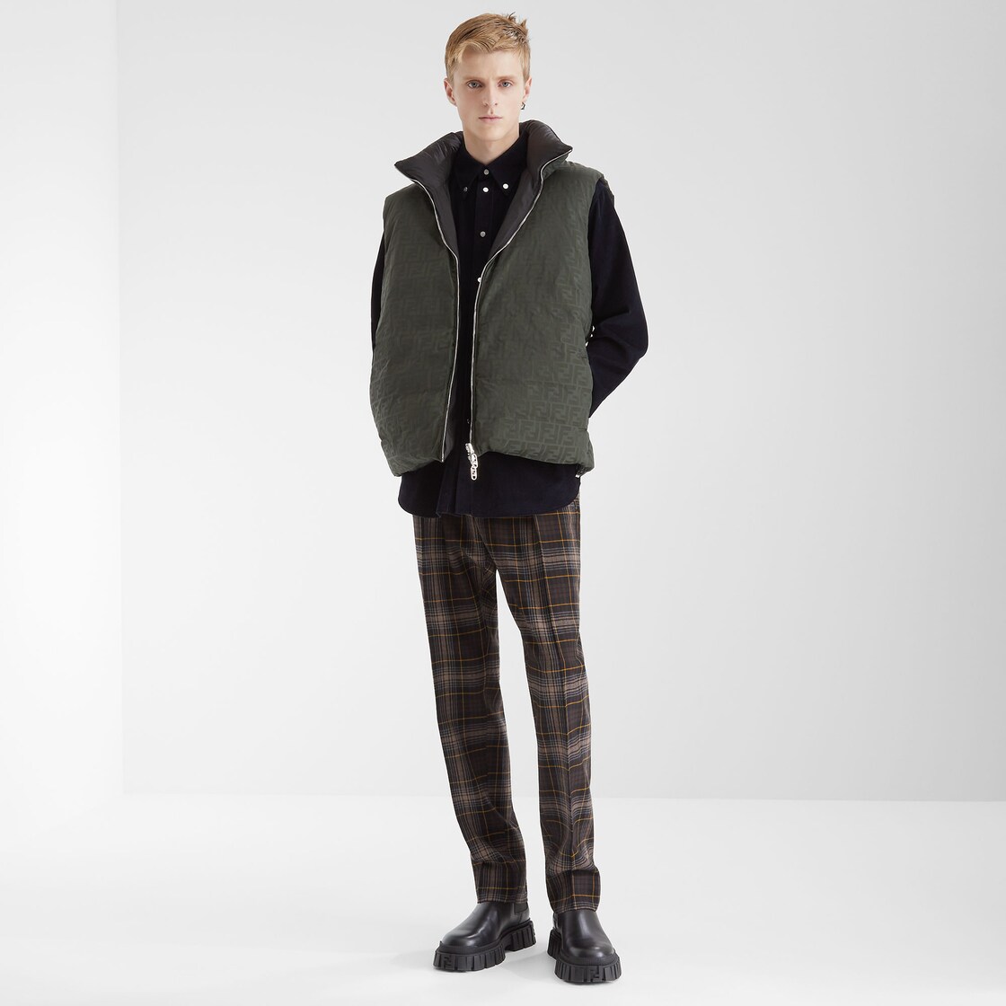 Vest Green FF nylon gilet Green - Image 5/5