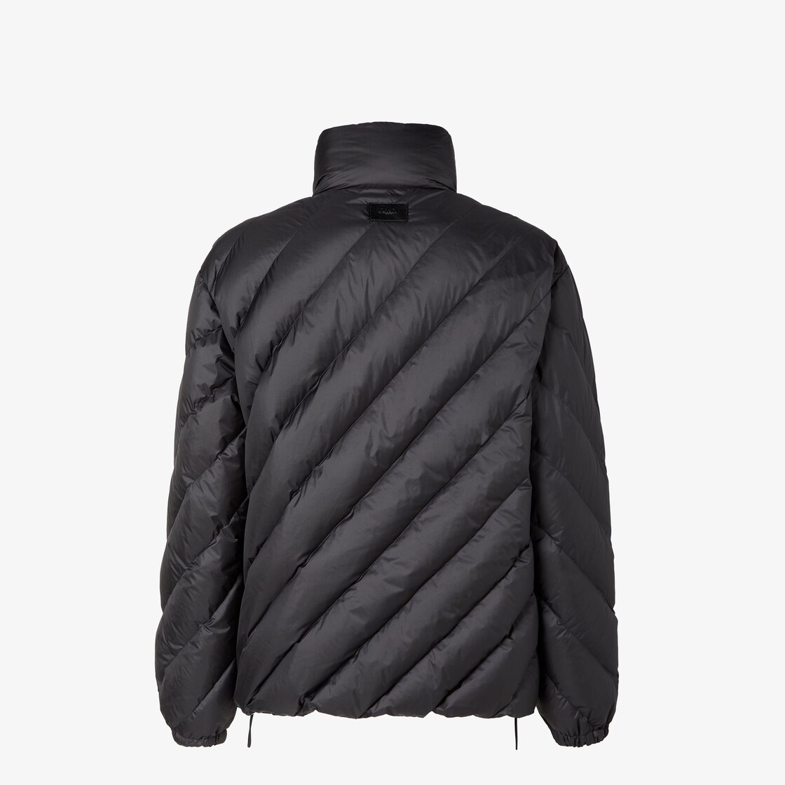 Down Jacket Reversible, black nylon down jacket Black - Image 2/5