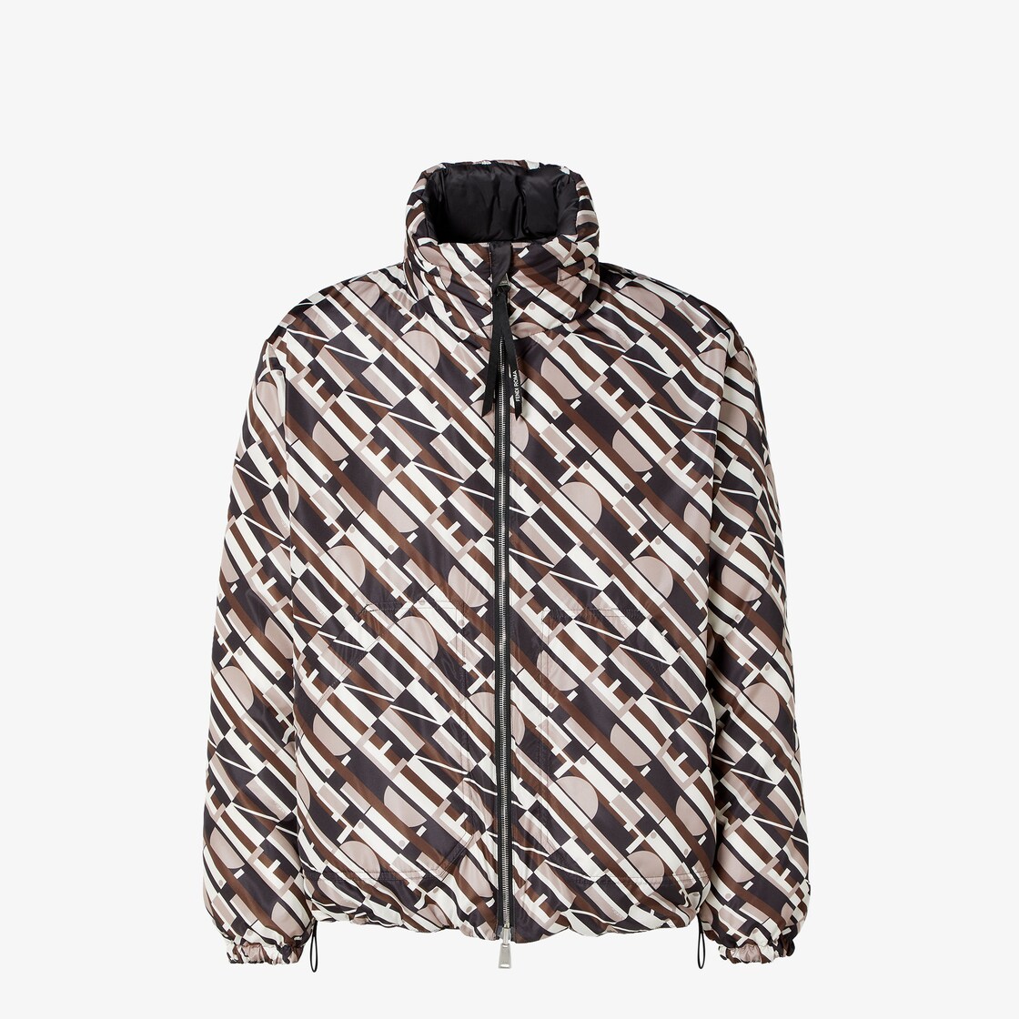 Down Jacket Reversible, black nylon down jacket Black - Image 4/5