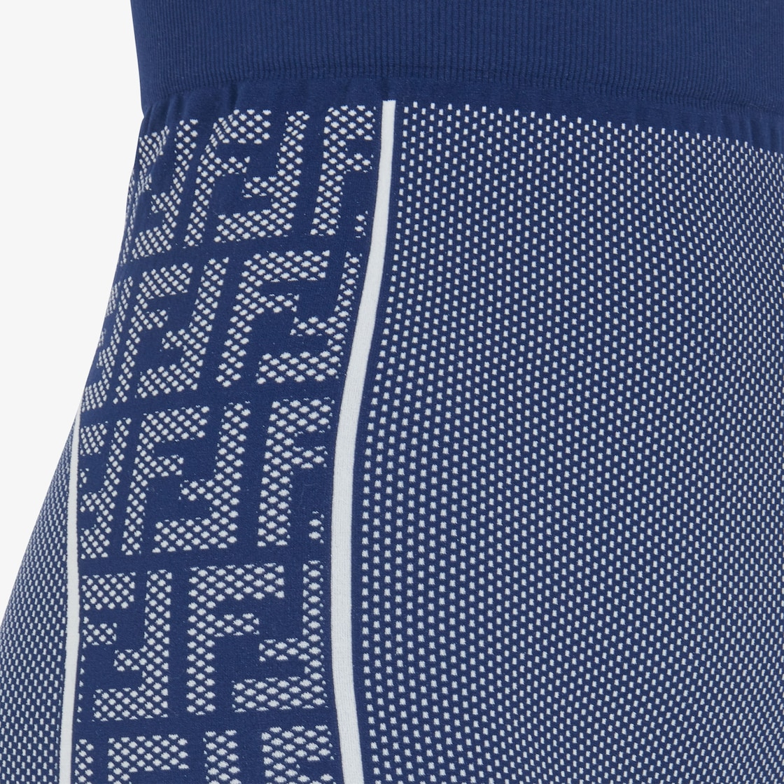 Fendi Seamless Zucca-monogram leggings in Blue