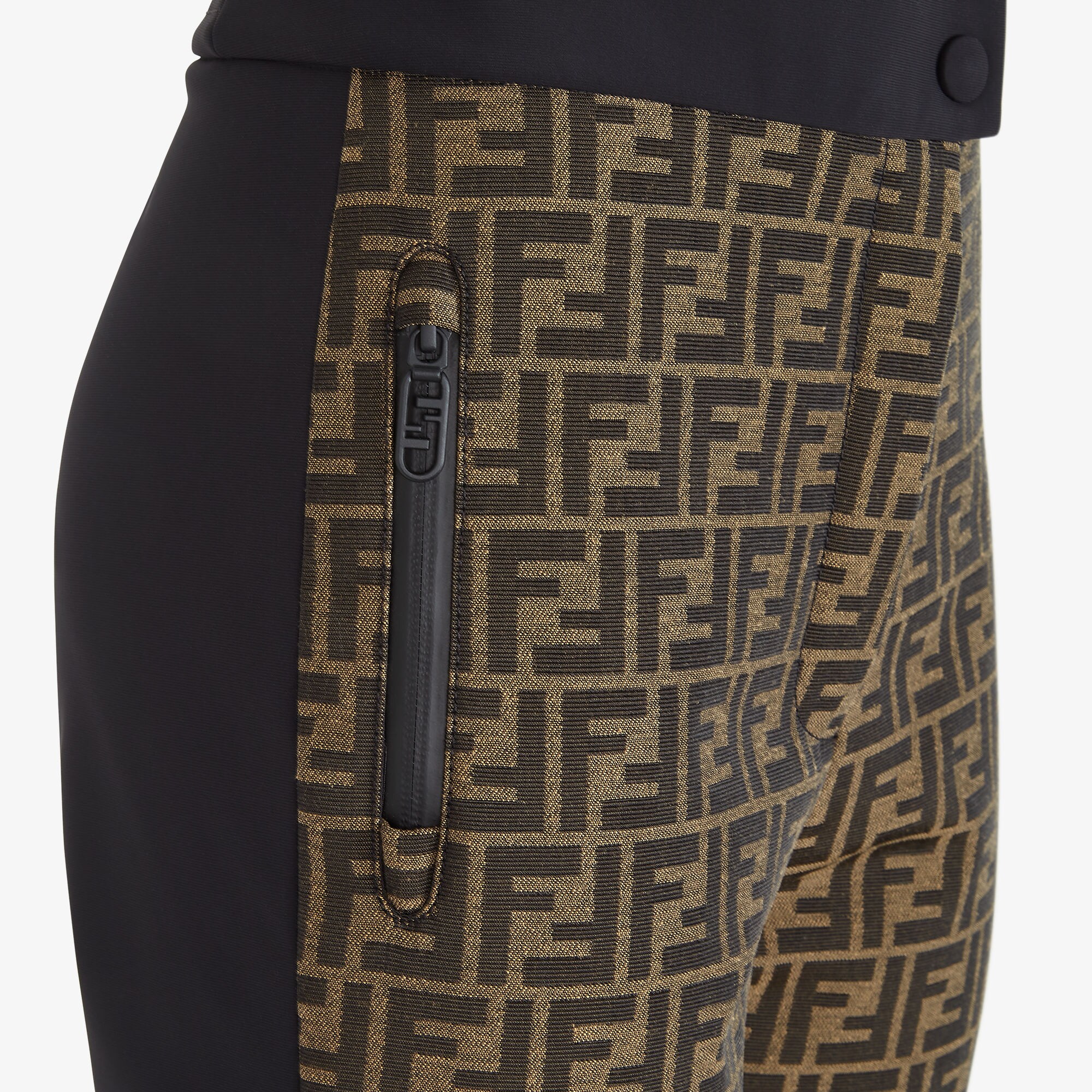 Ski Trousers - Brown FF canvas trousers | Fendi