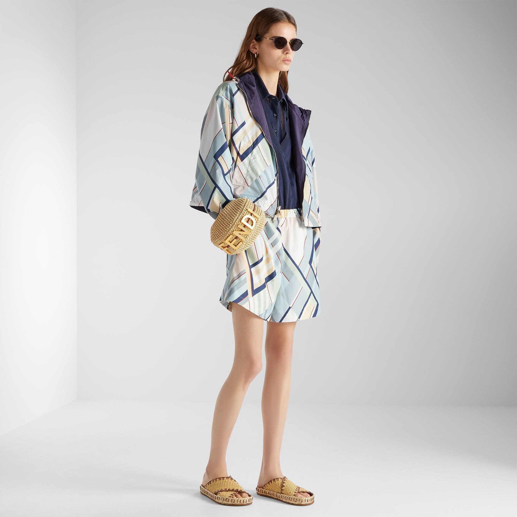Shorts Technical fabric Multicolor | Fendi