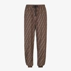 Trousers - Brown nylon trousers