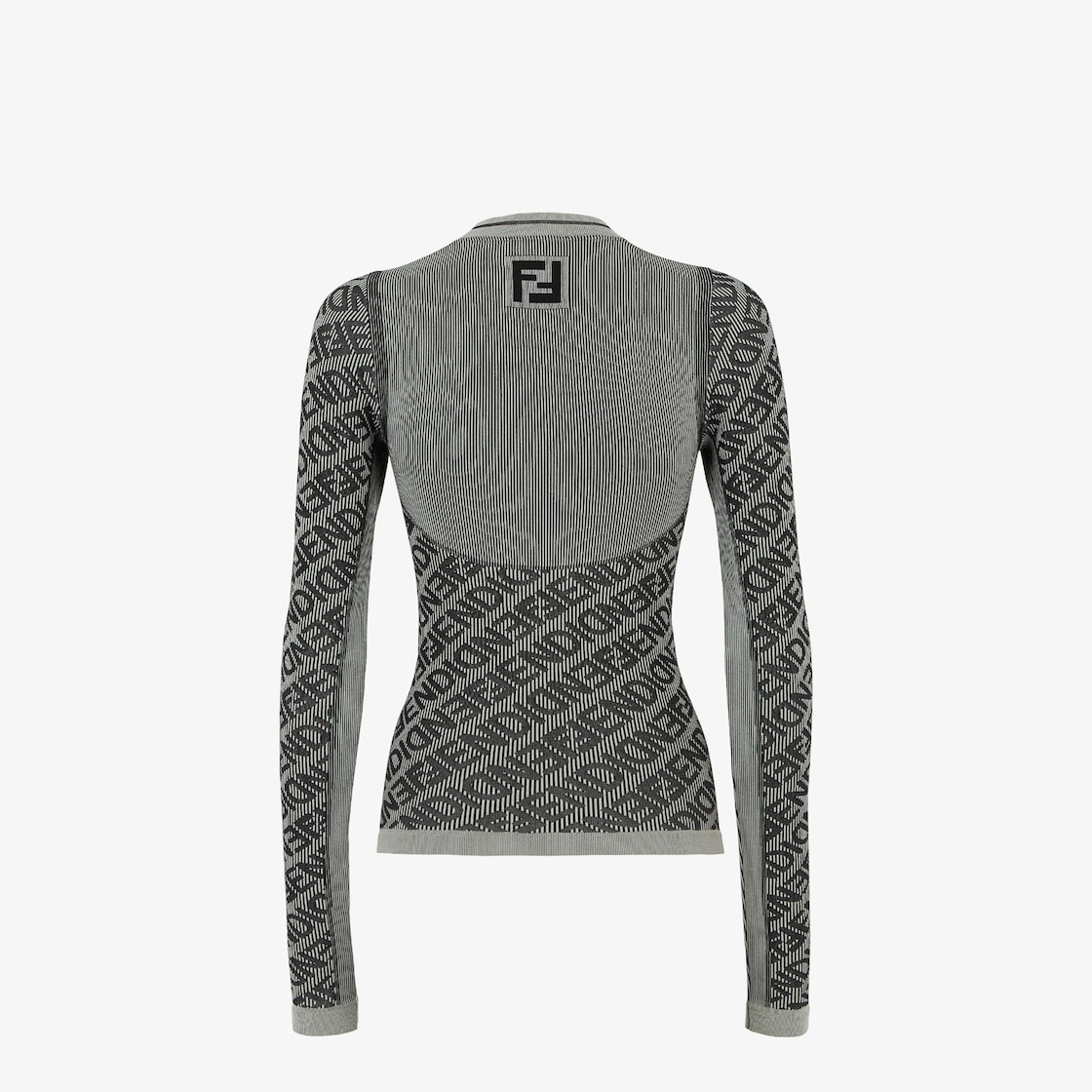 Ski sweater - Gray tech fabric sweater | Fendi