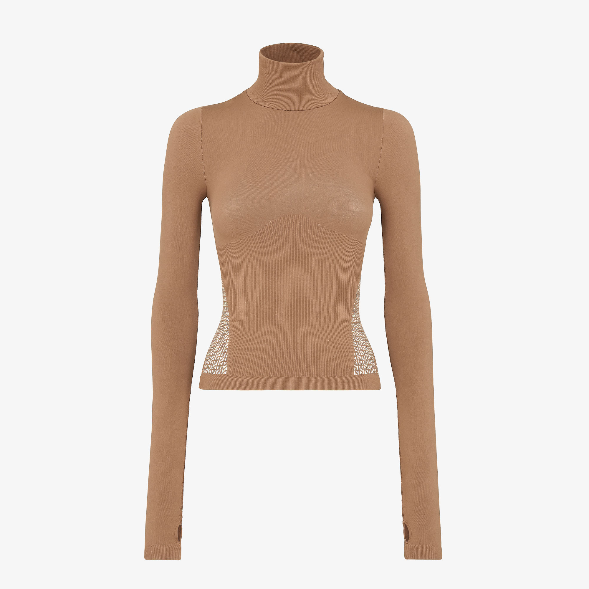 Ski sweater Technical fabric Brown | Fendi