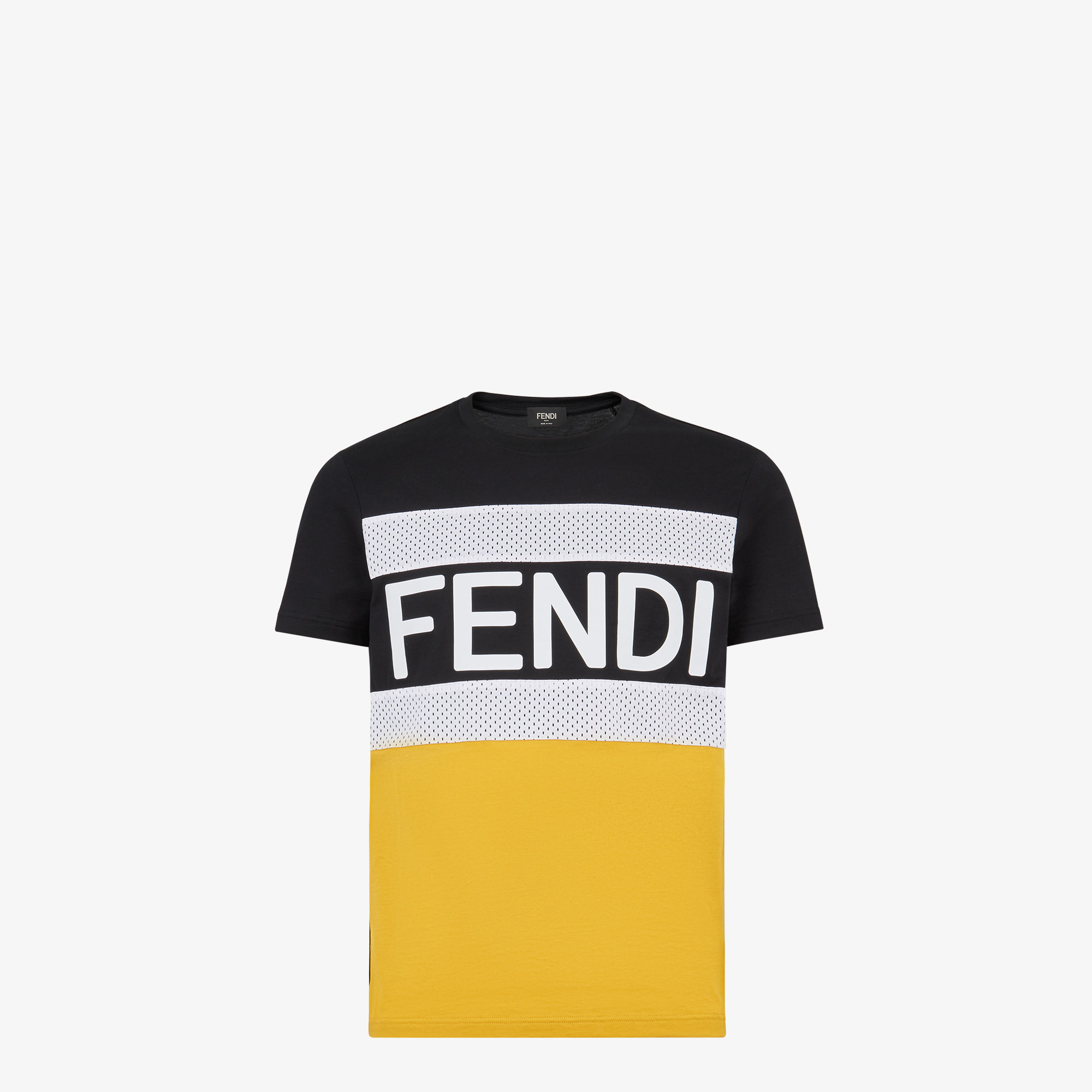 FENDI 黒 Tシャツ イエロー目デザイン FENDI Fendi Bug Eyes T-shirt - Clothing from Circle Fashion UK