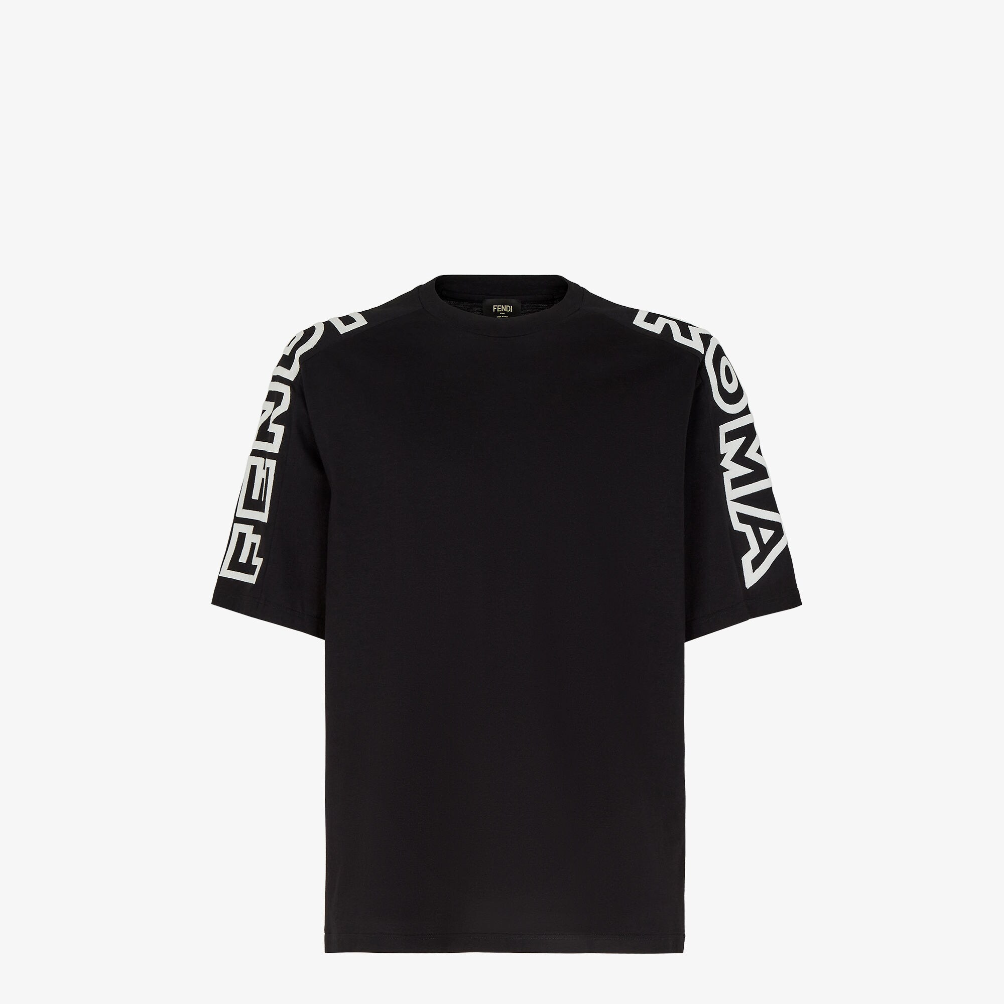 T shirt Fabric Black Fendi