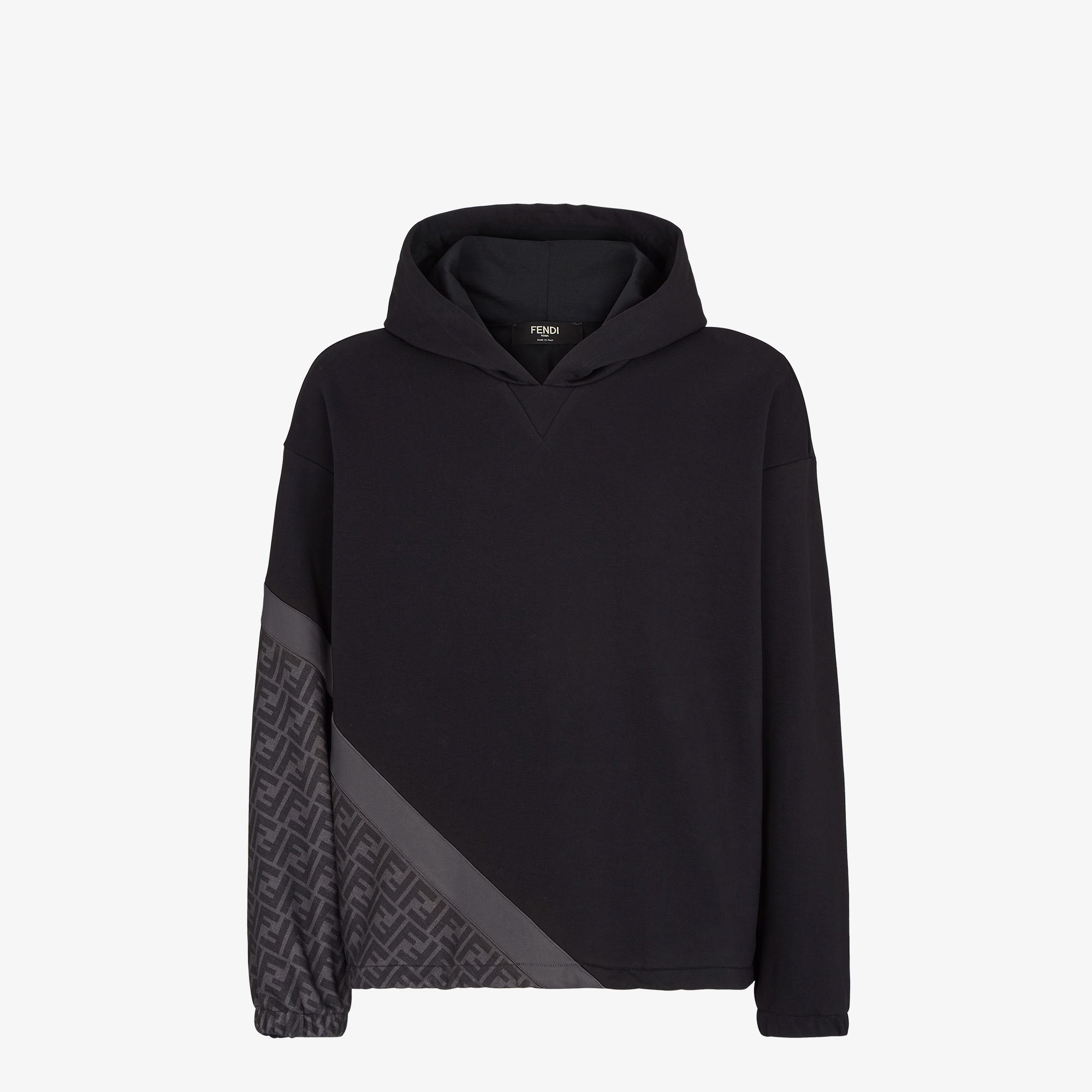 Fendi hoodie black and white online