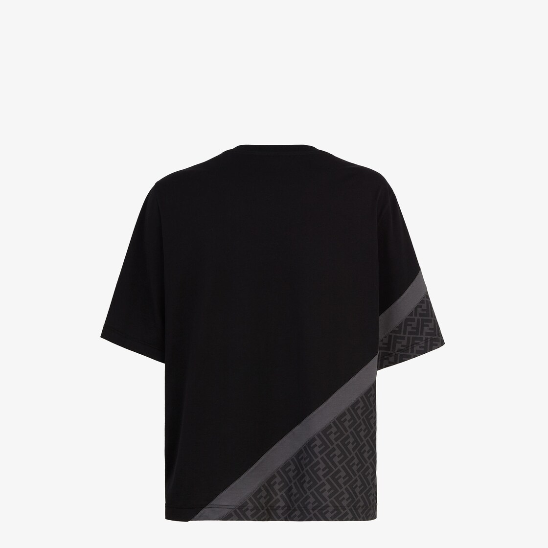 T-shirt Black Fendi Diagonal jersey T-shirt Black - Image 2/3