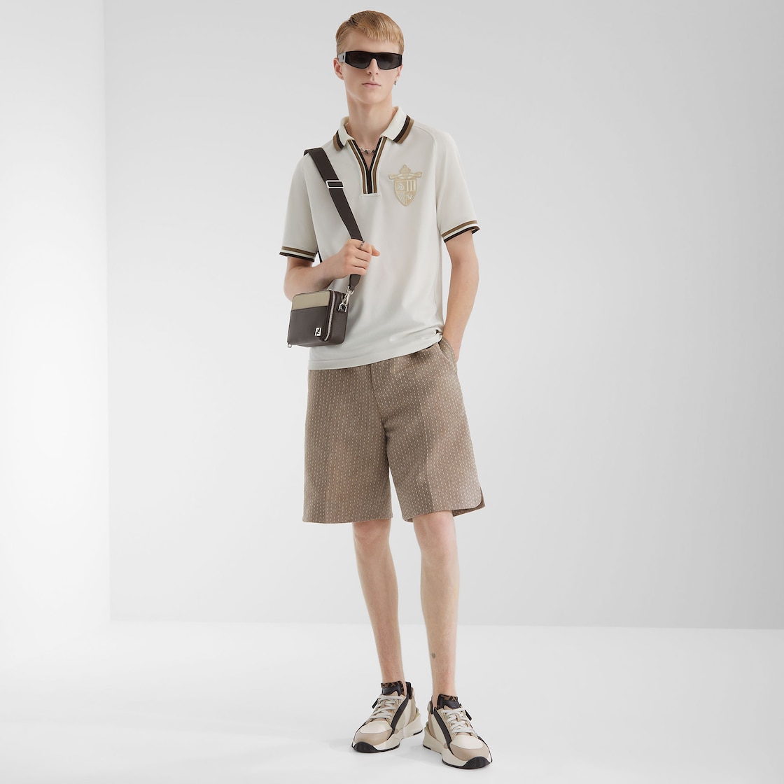 ポロシャツ ファブリック ホワイト | Fendi ポロシャツ ファブリック ホワイト | Fendi