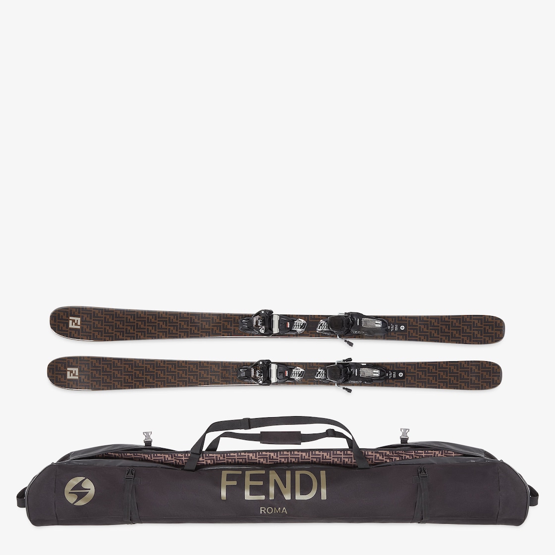 FF Ski Blizzard X Fendi skis Brown - Image 6/6