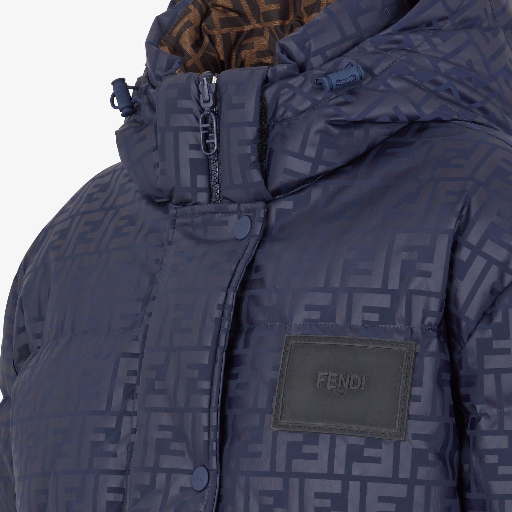 Down jacketBlue FF tech fabric down jacket