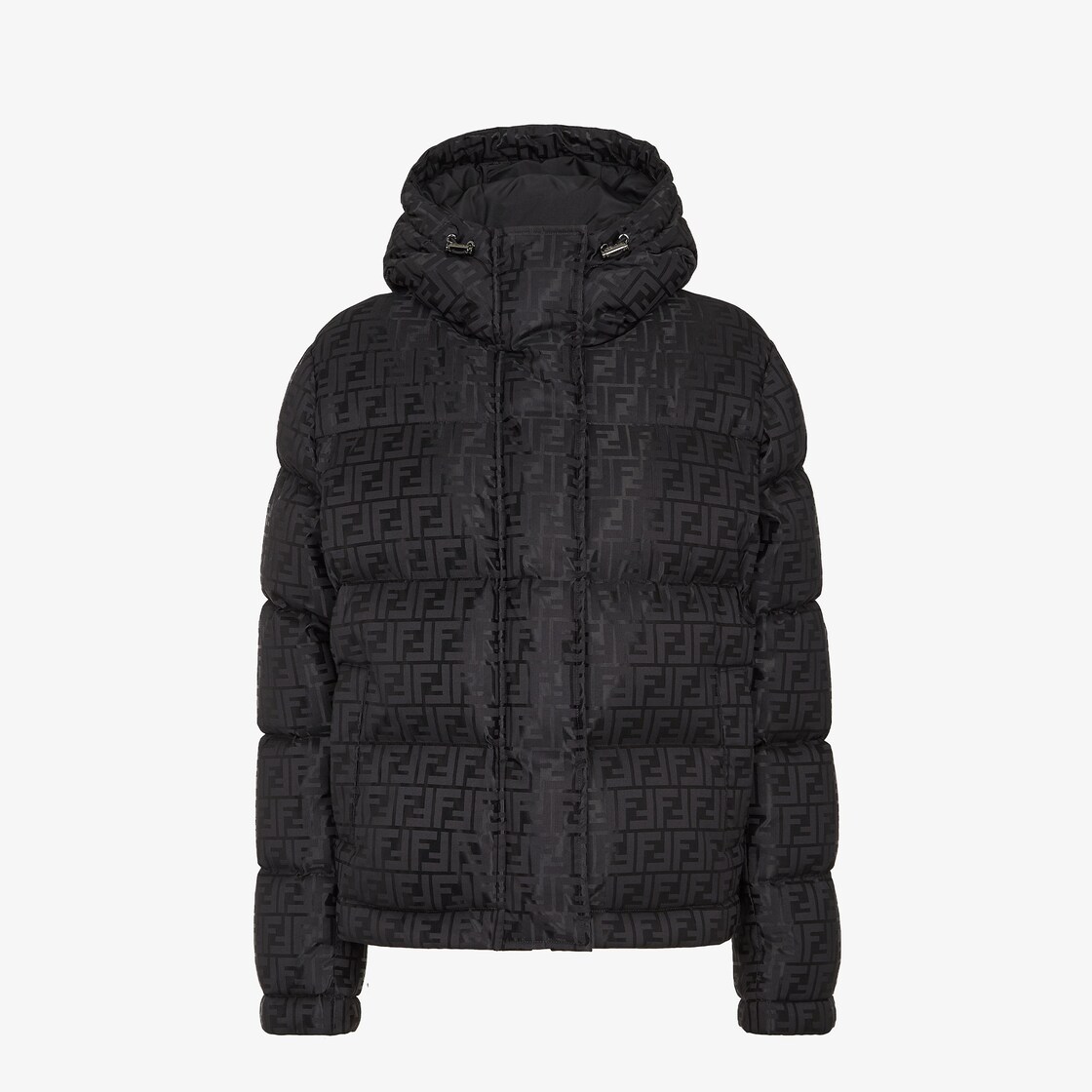 Puffer JacketBlack FF nylon down jacket