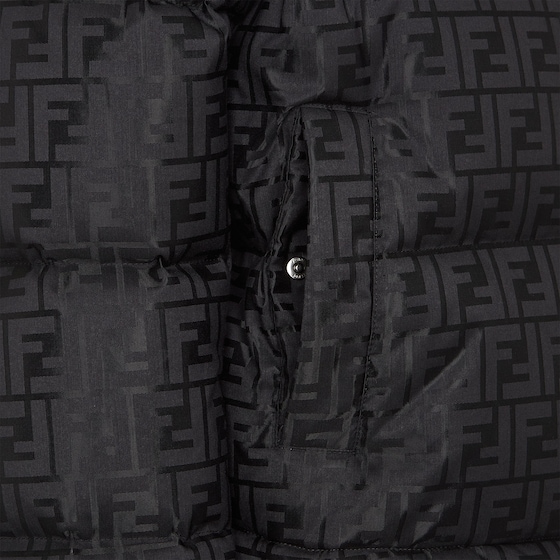 Fendi Puffer jacket with high collar and drawstring hood | Thumbnail 3