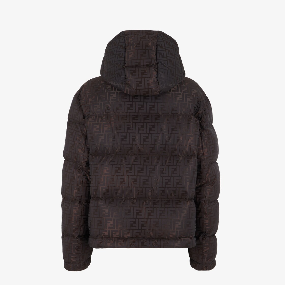 Down jacket - Brown tech fabric down jacket | Fendi