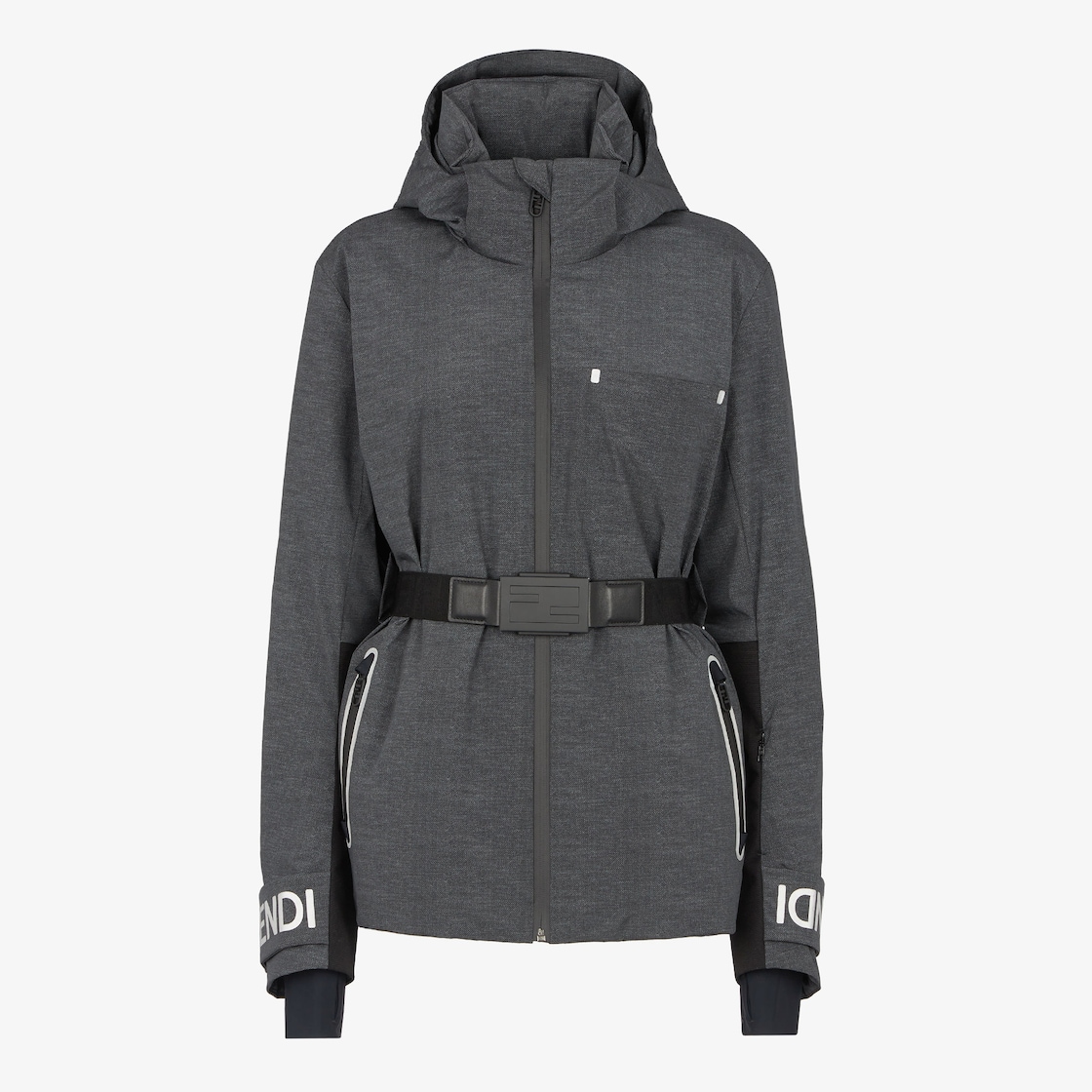 Ski JacketGrey nylon jacket