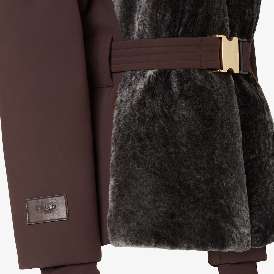 Ski Jacket Technical fabric Brown - Image 3/4