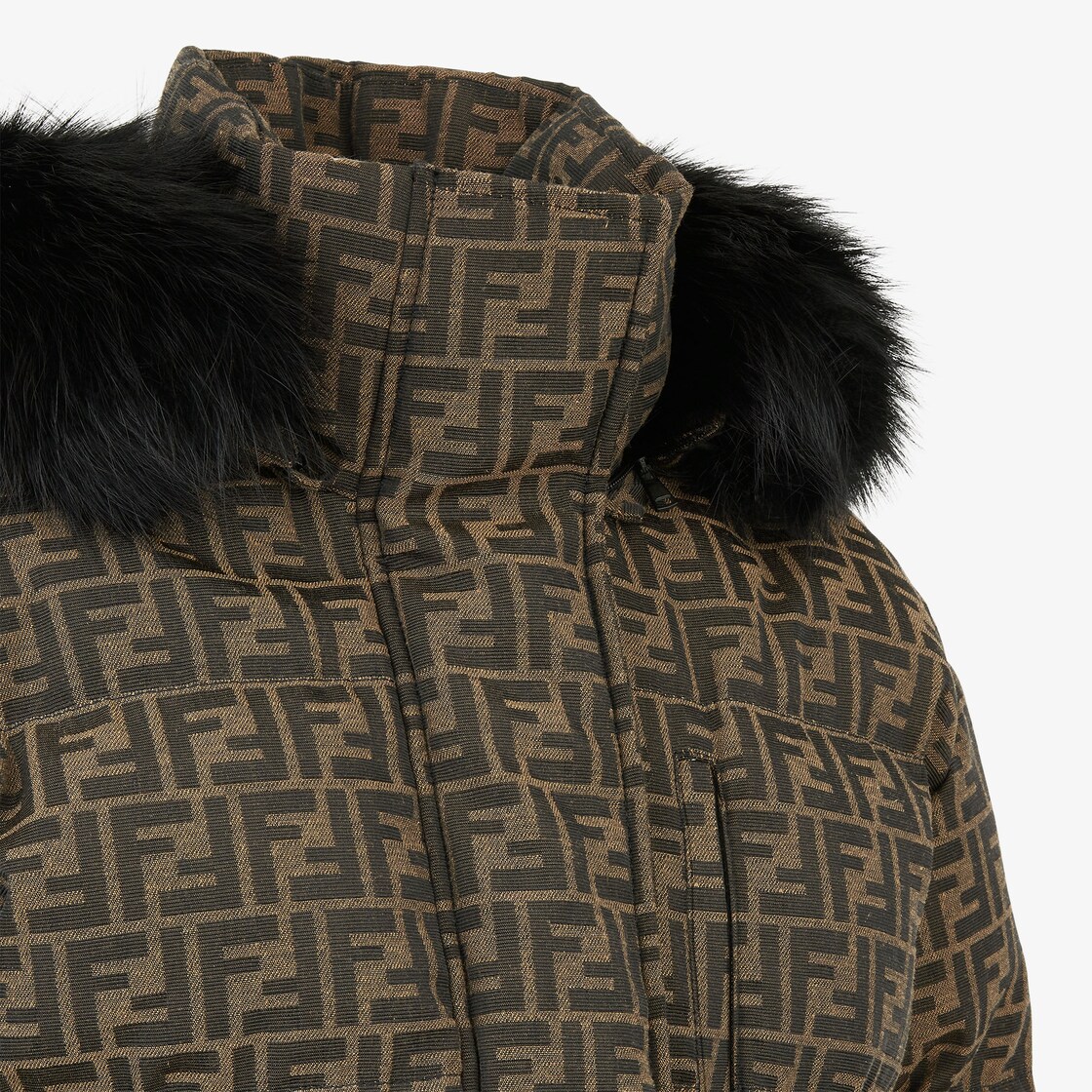 Ski Jacket Fabric Brown - Image 3/4