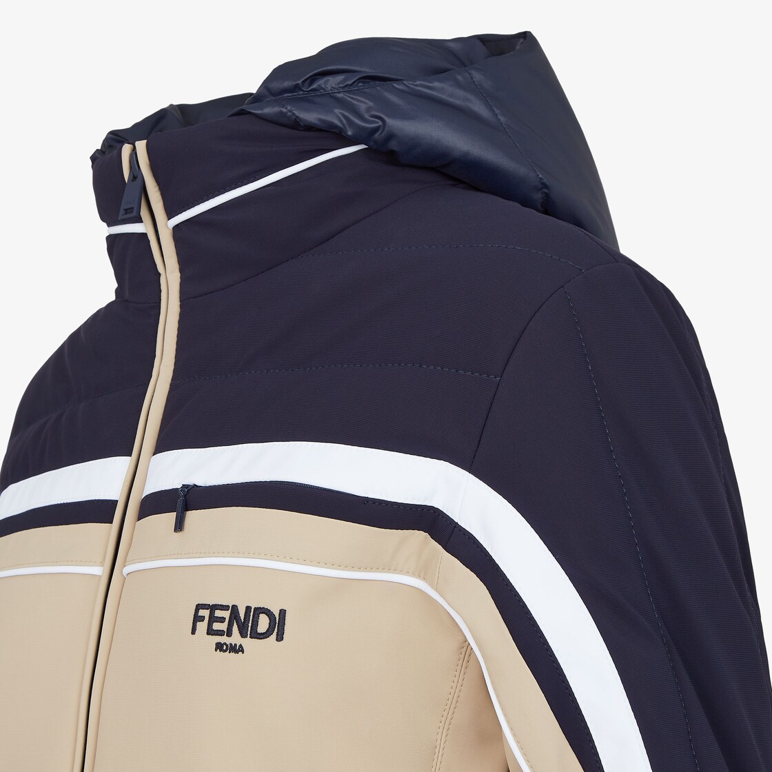 Ski Jacket Tech fabric Beige Fendi