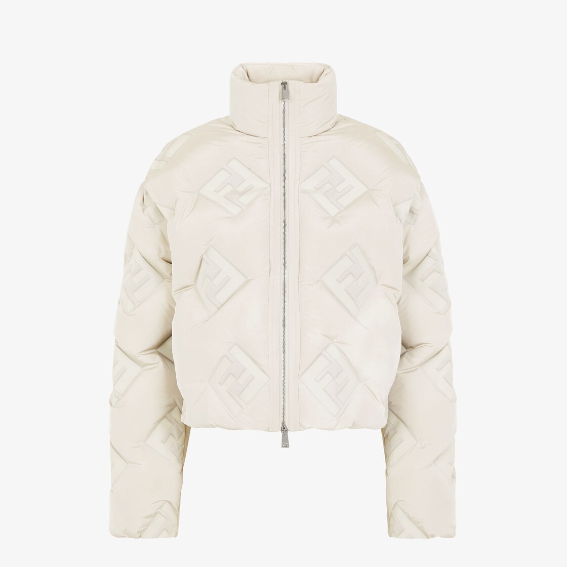 Puffer Jacket White FF technical fabric puffer jacket White - Image 1/3