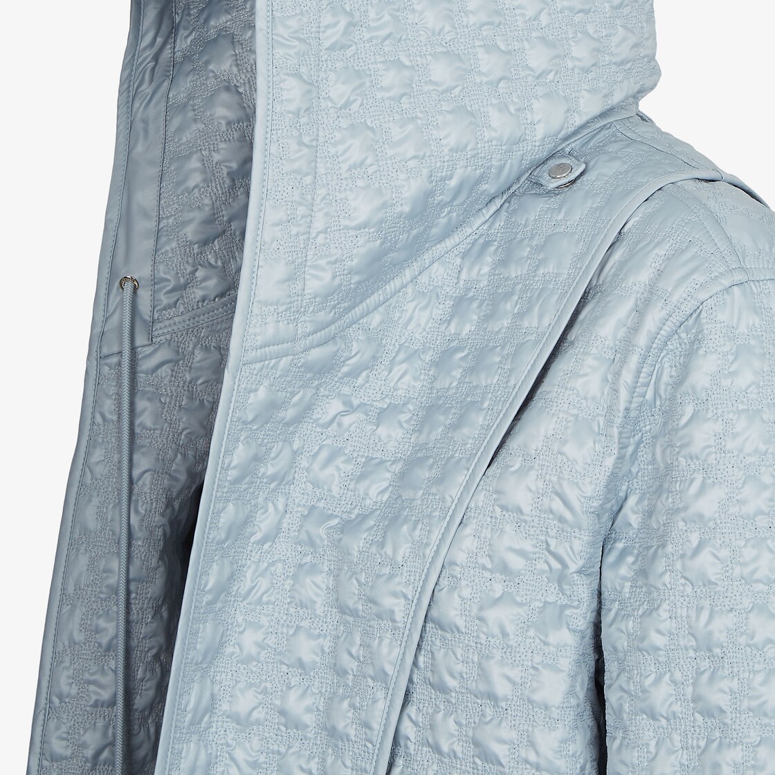 FENDI cashmere Special wing Stainless collar coat Outerwear with liner PR12-14-1582 Navy 46