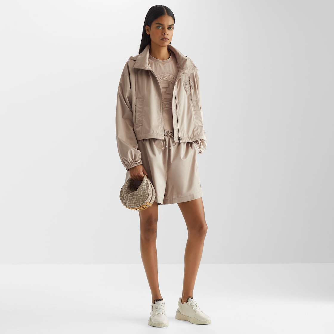 ウィンドブレーカー シルク ブラウン | Fendi ウィンドブレーカー シルク ブラウン | Fendi