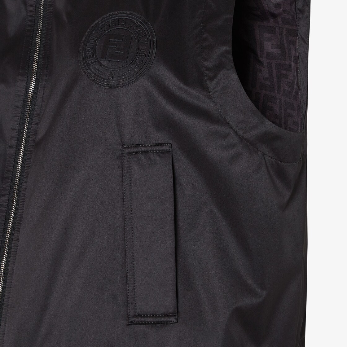 Gilet Black technical silk gilet Black - Image 3/4