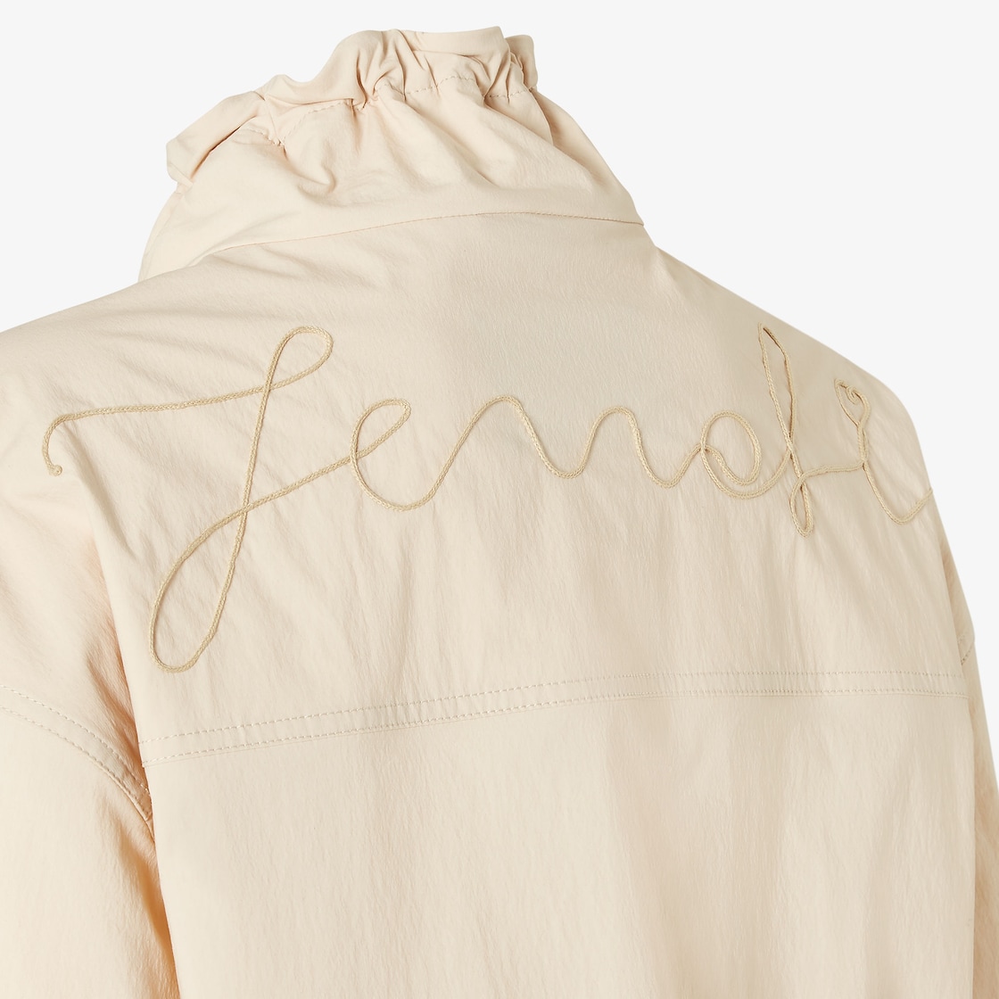Windbreaker Windbreaker in beige technical cotton Beige - Image 3/4