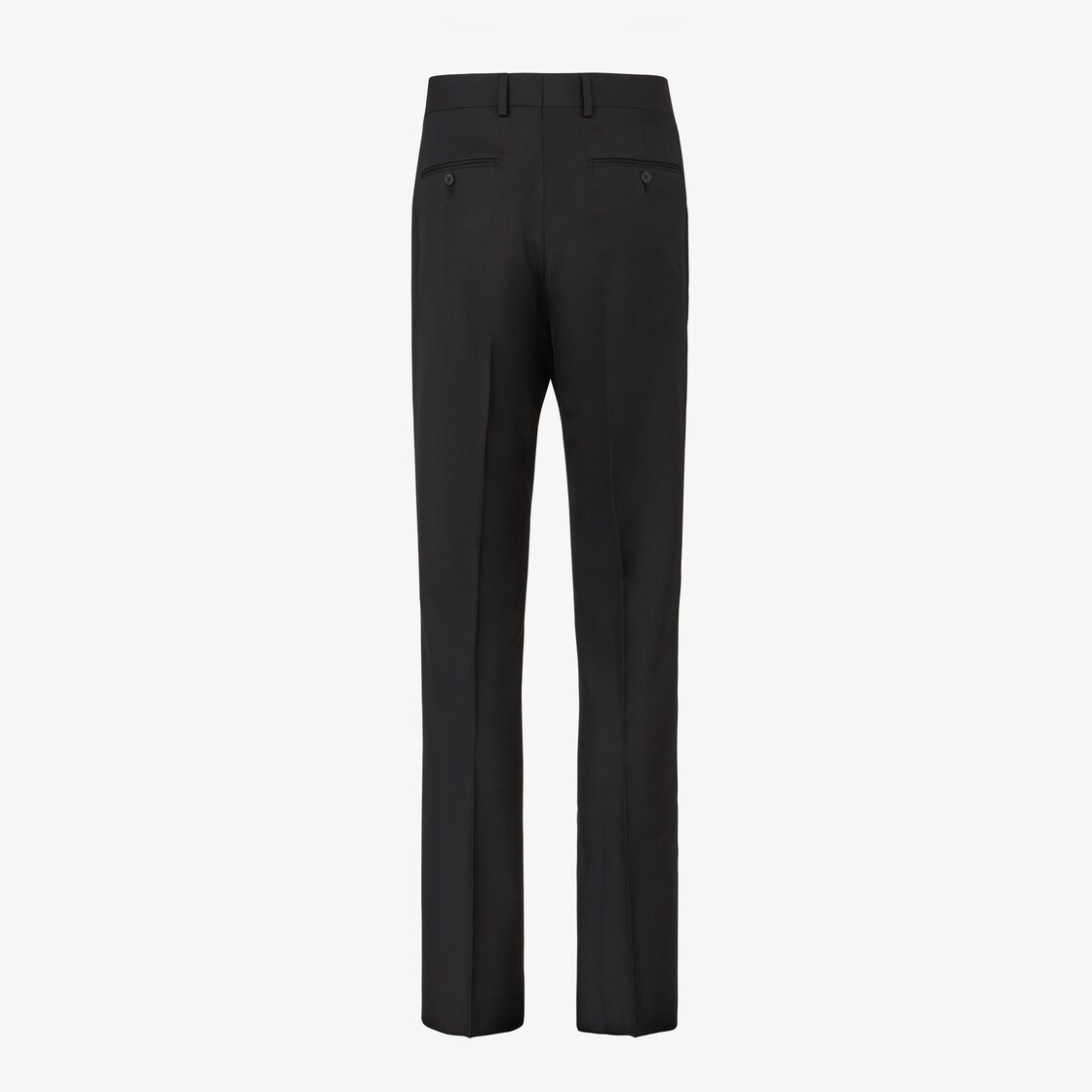 FENDI black thick wool Fendi Roma print cropped tight pants XS For Sale at  1stDibs