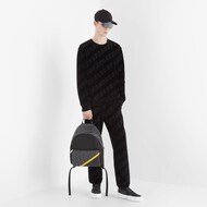 パンツ - ブラックベルベット パンツ | Fendi