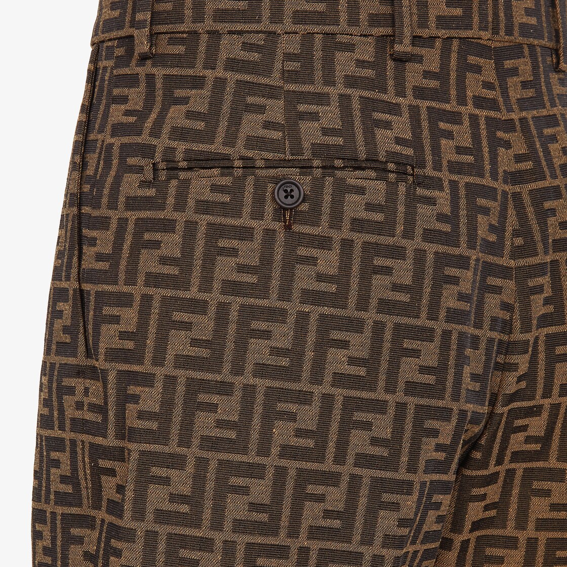 Bermudas - FF jacquard fabric pants