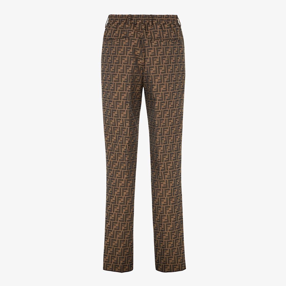 FENDI Logo Print Pants (Trousers) Brown 42