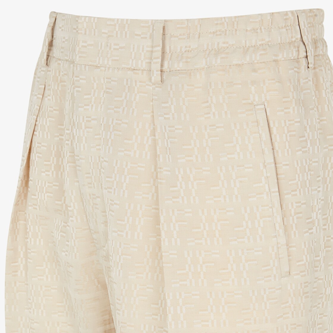 Trousers Beige FF Labyrinth jacquard trousers Beige - Image 3/4