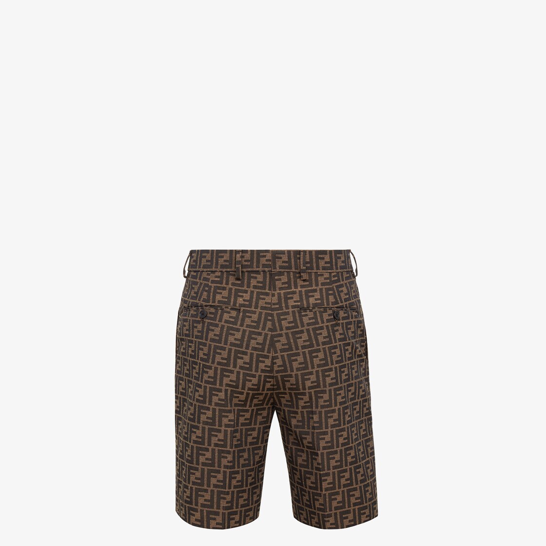 BermudasBrown fabric Bermudas