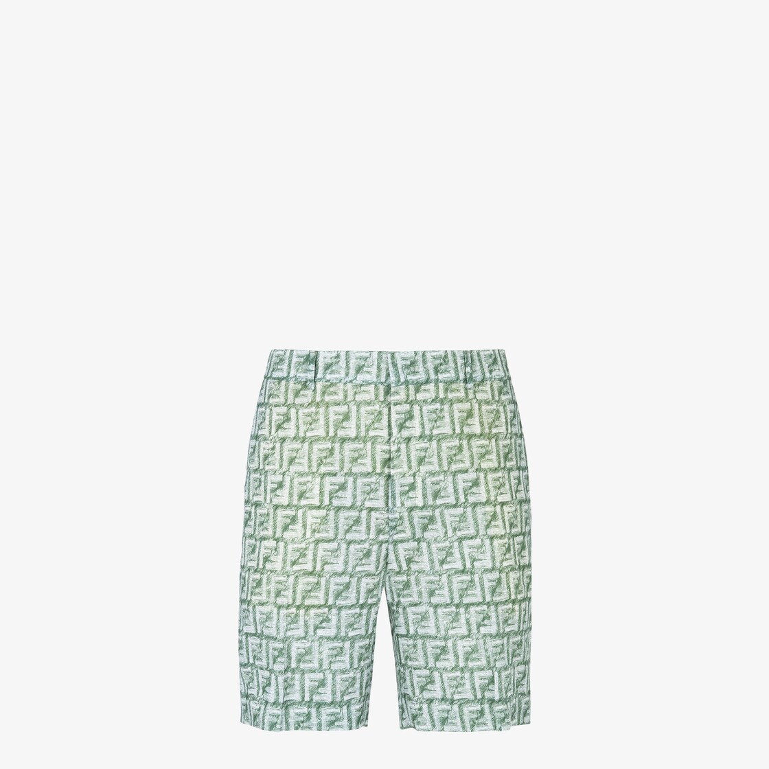 Buy Fendi Fendirama Gym Shorts 'Gray/Green' - FAB141 A8WH F17CK